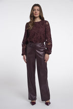 Faux Leather Broek