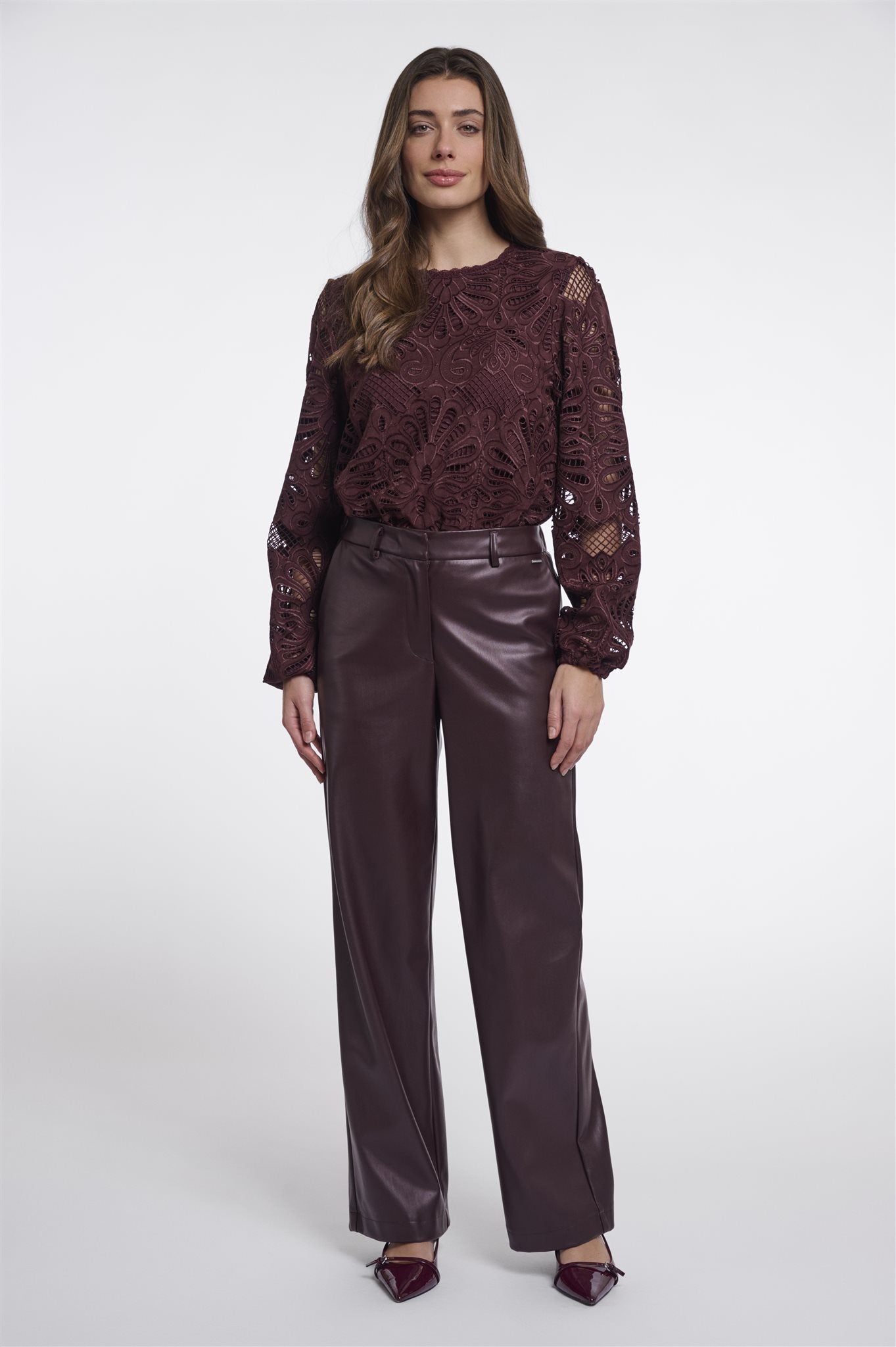 Faux Leather Broek