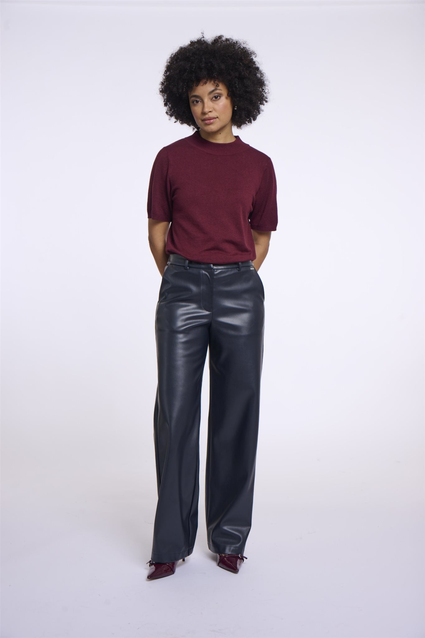 Faux Leather Broek