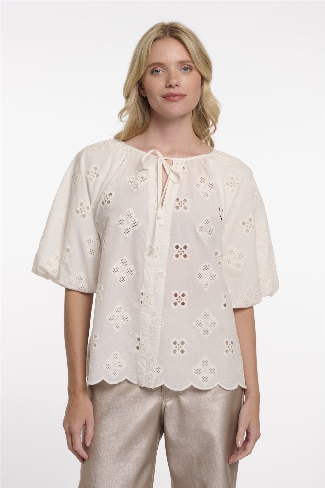 Geborduurde Blouse
