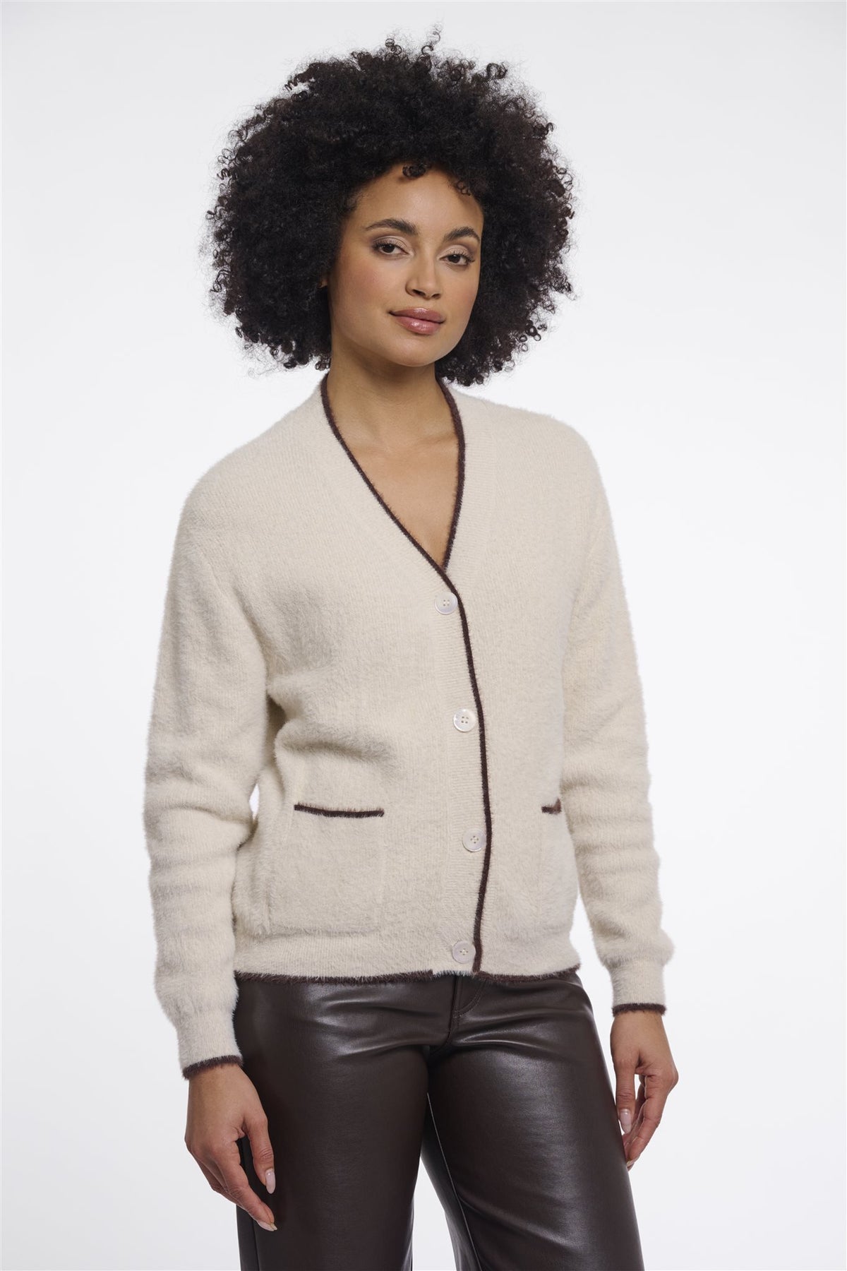 Gebreid Vest met Knoopsluiting