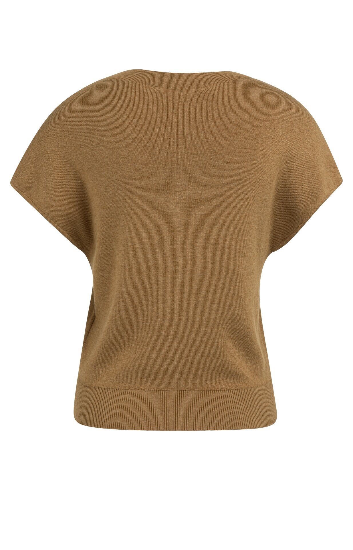 Gebreid Vest met Korte Mouwen