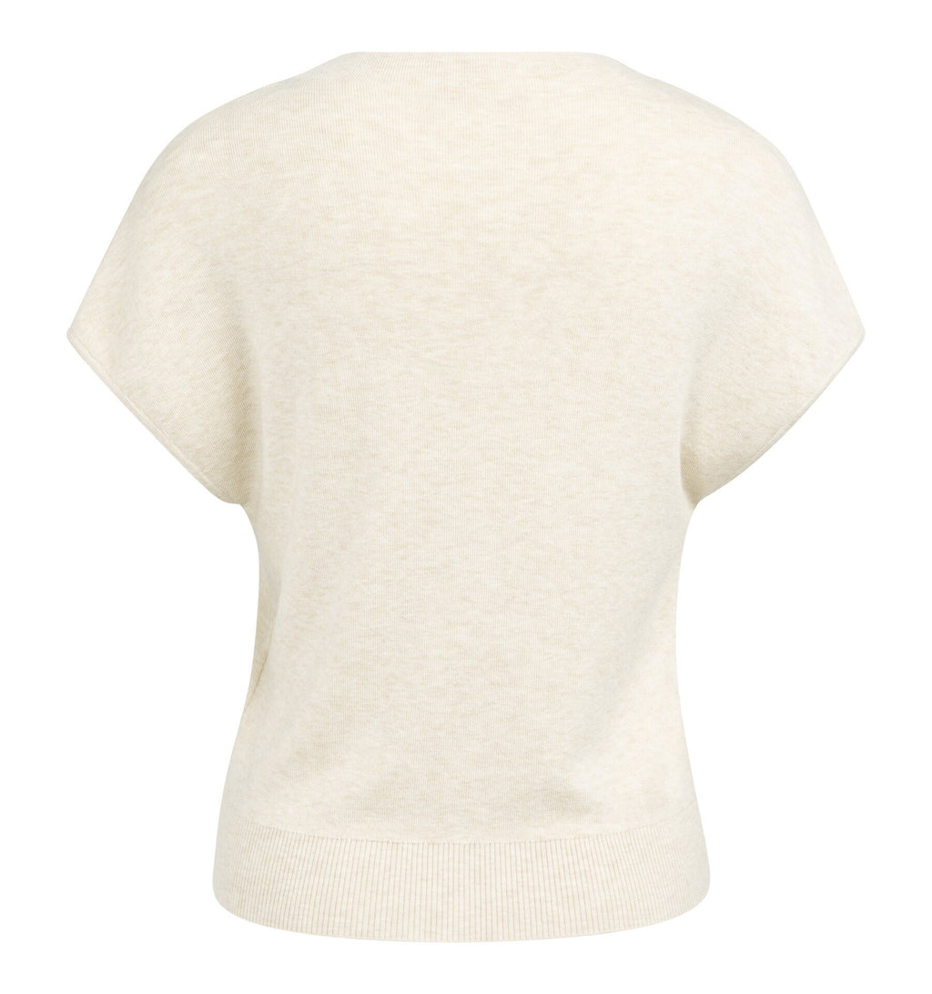 Gebreid Vest met Korte Mouwen