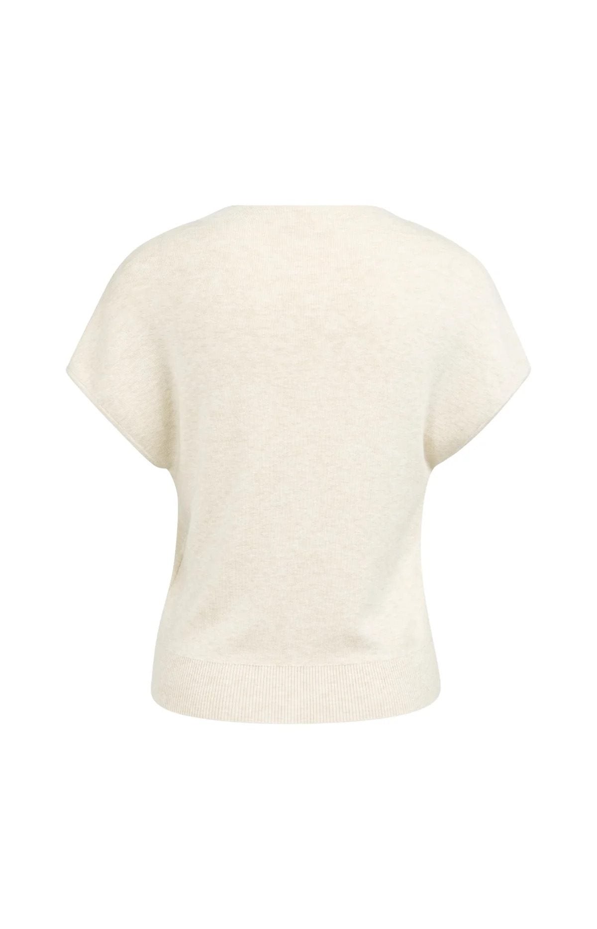 Gebreid Vest met Korte Mouwen