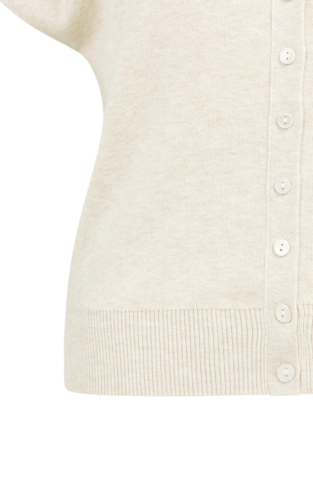 Gebreid Vest met Korte Mouwen