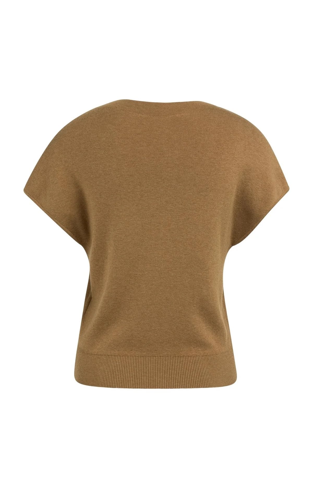 Gebreid Vest met Korte Mouwen