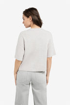 Gebreid Vest met Wijde Mouwen