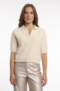 Gebreide Polo Top