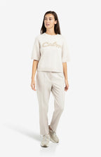 Gebreide Trui met Fluffy Tekst