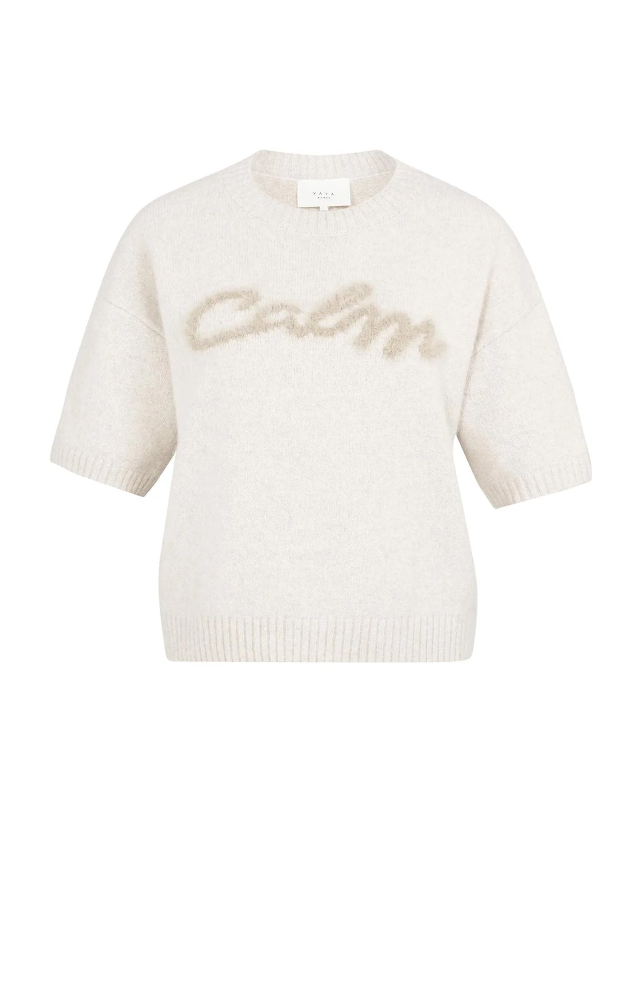 Gebreide Trui met Fluffy Tekst