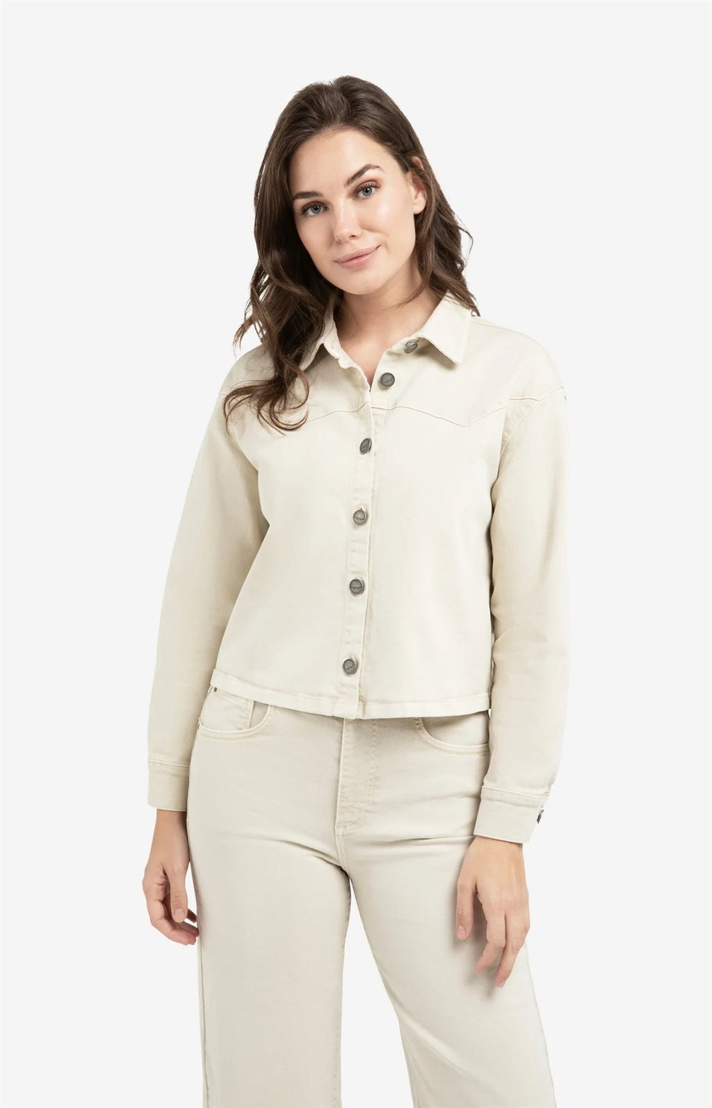 Gekleurd Denim Jasje