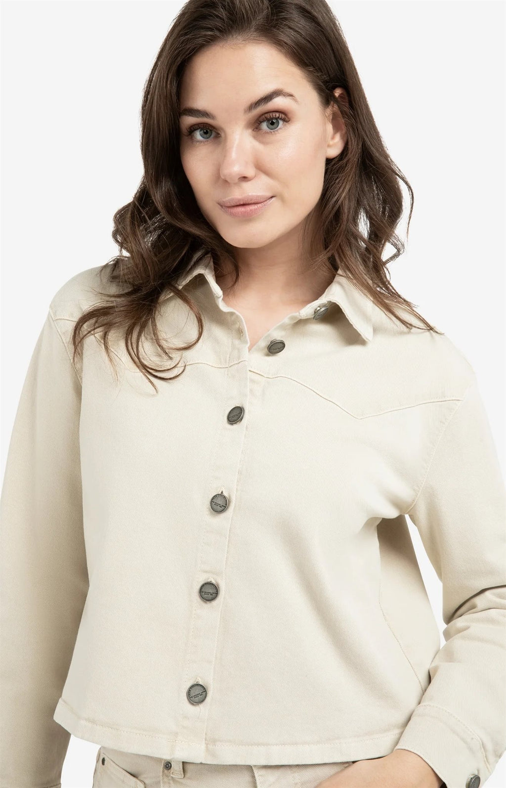 Gekleurd Denim Jasje