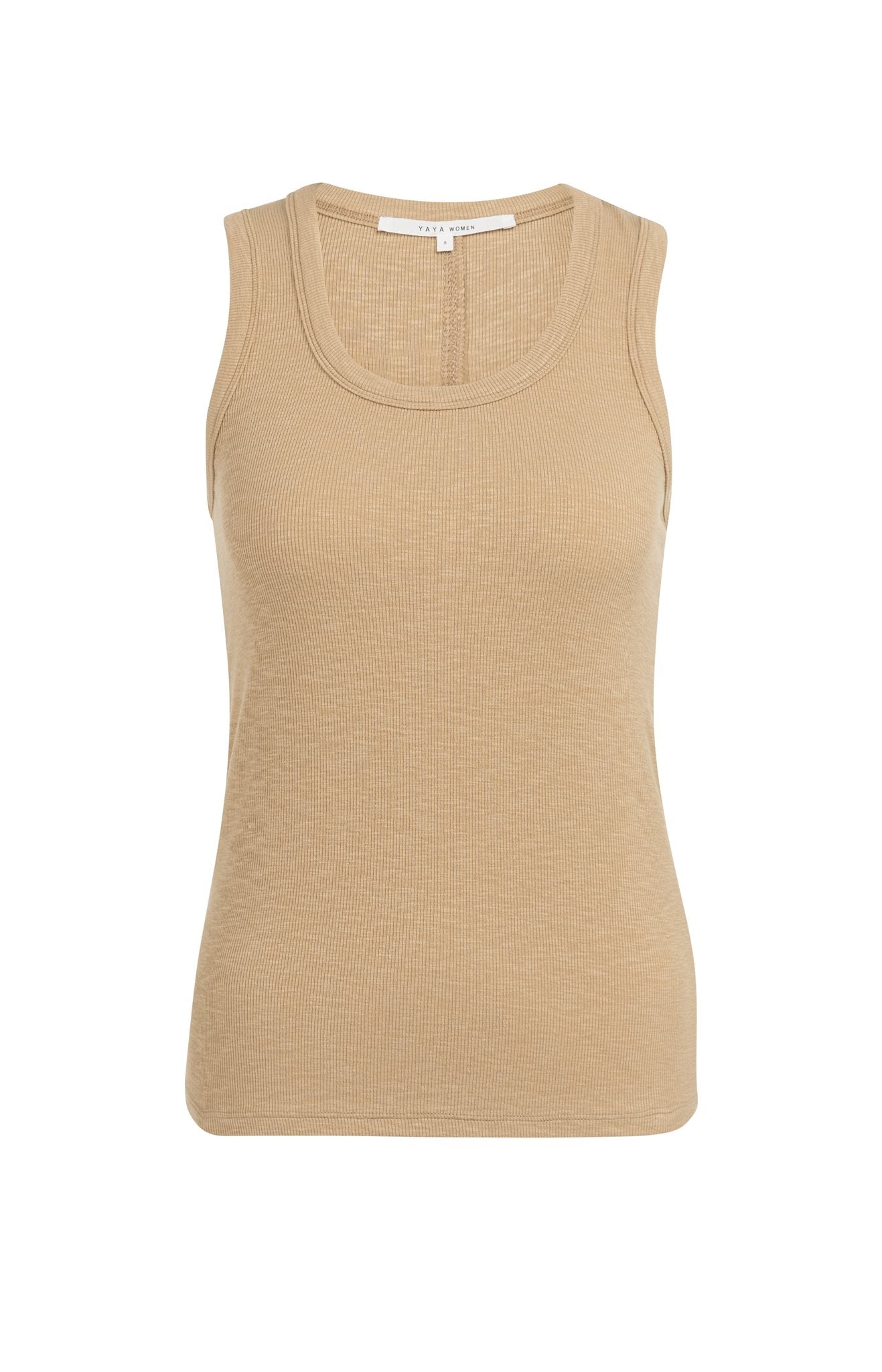Geribd Singlet met Ronde Hals
