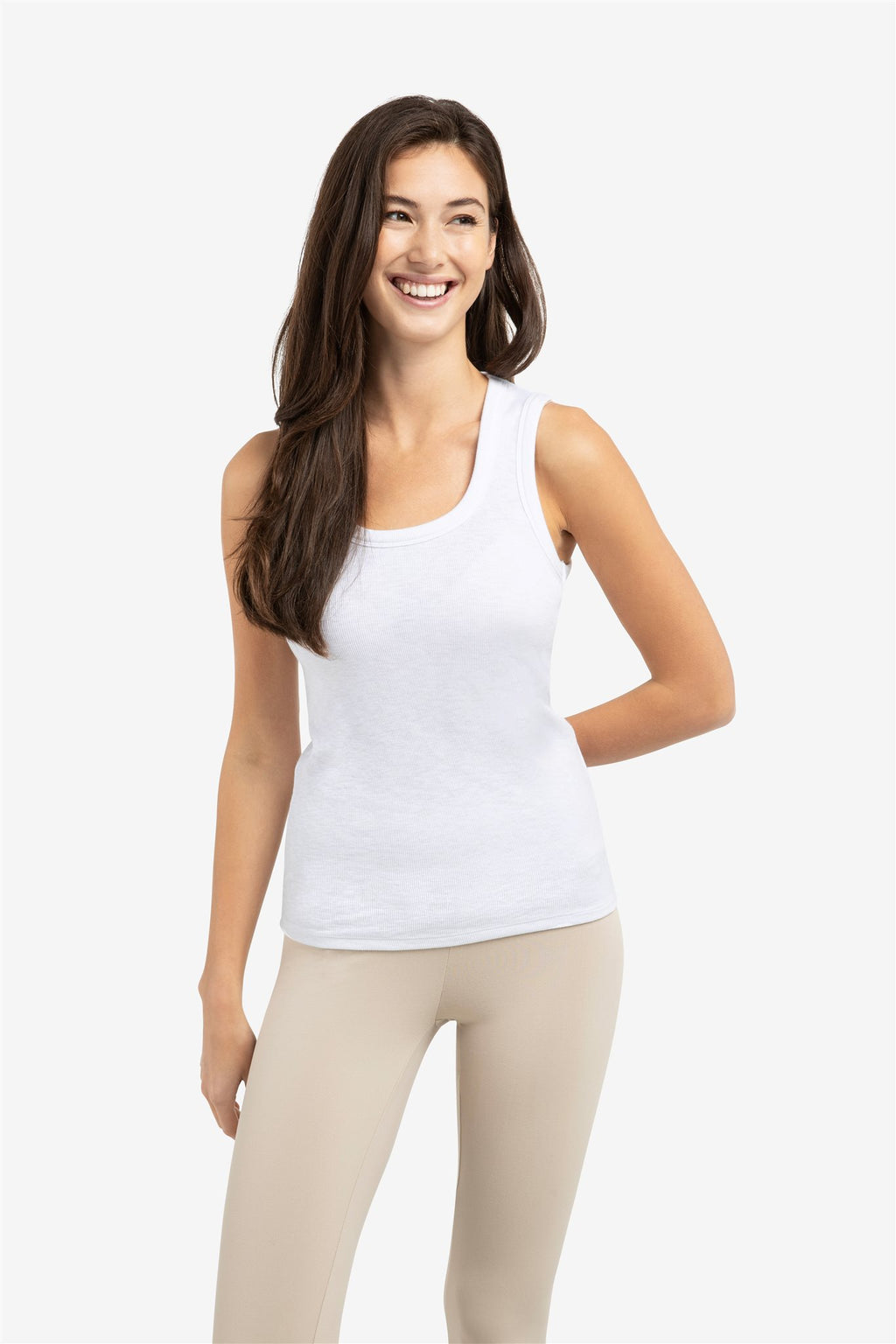 Geribd Singlet met Ronde Hals