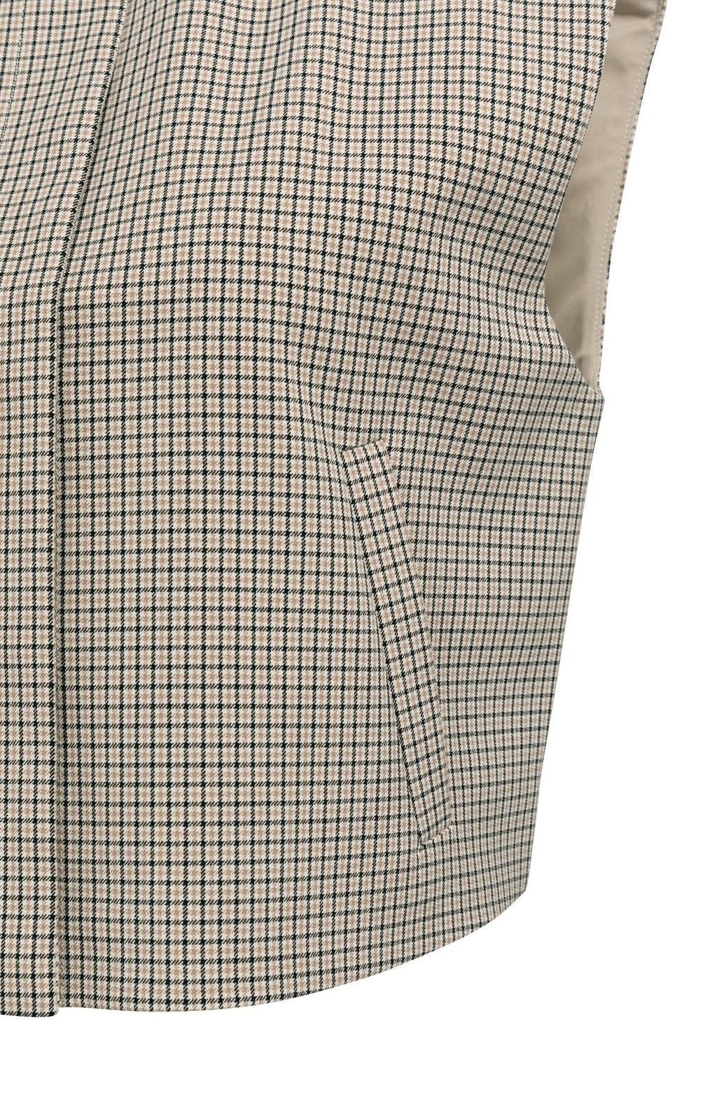 Geruit Gilet Schoudervulling