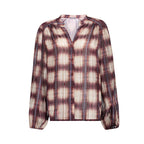 Geruite Blouse met Lurex