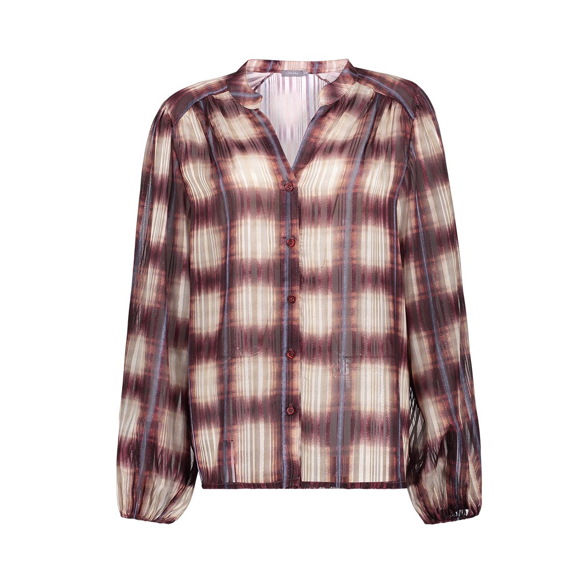 Geruite Blouse met Lurex