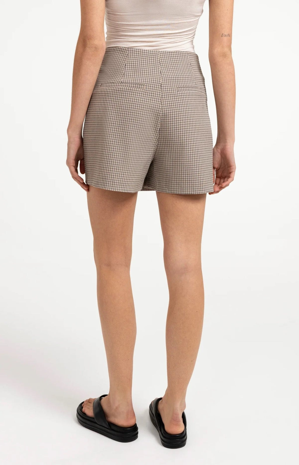 Geruite Skort met Overslag