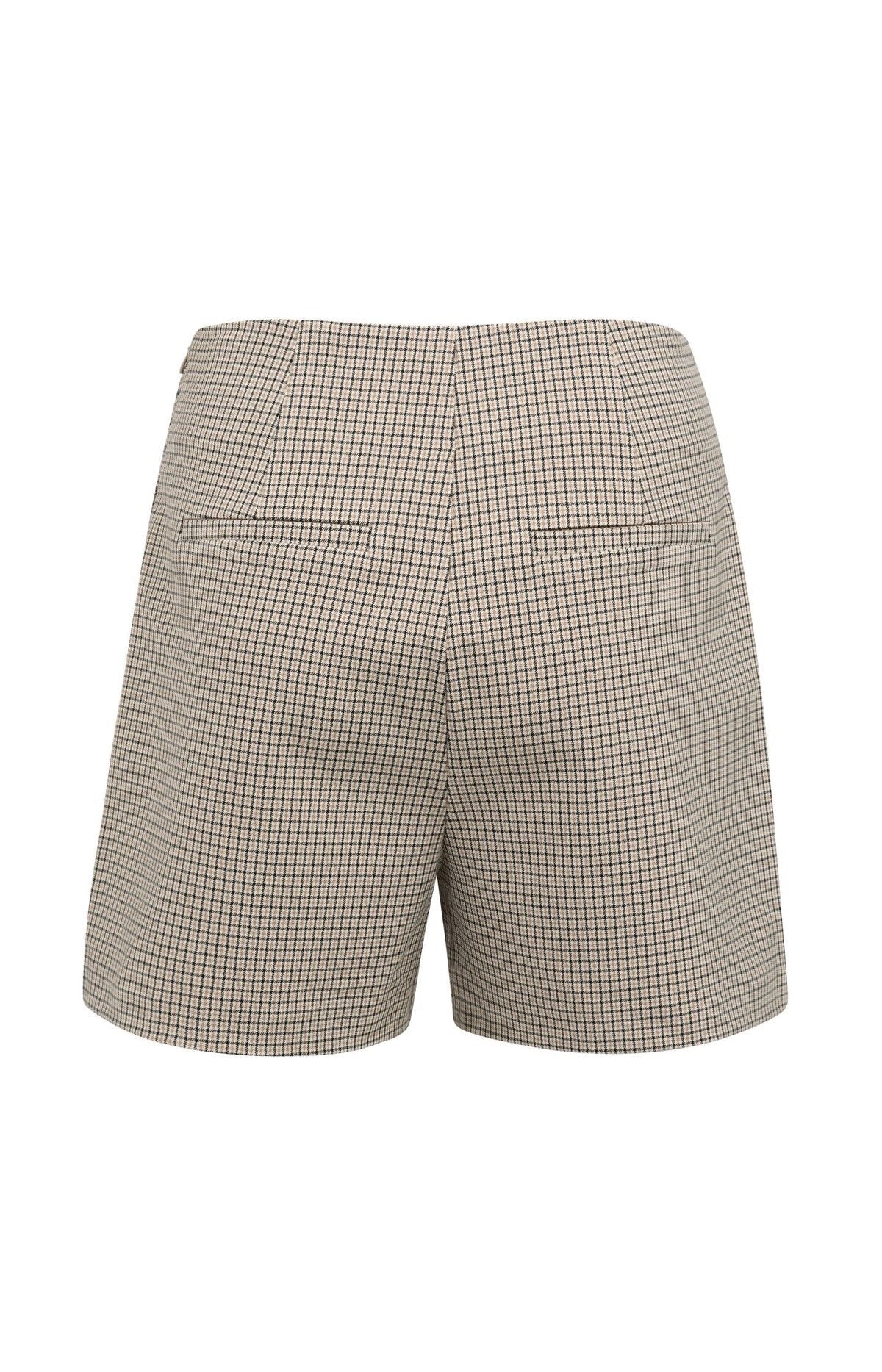 Geruite Skort met Overslag