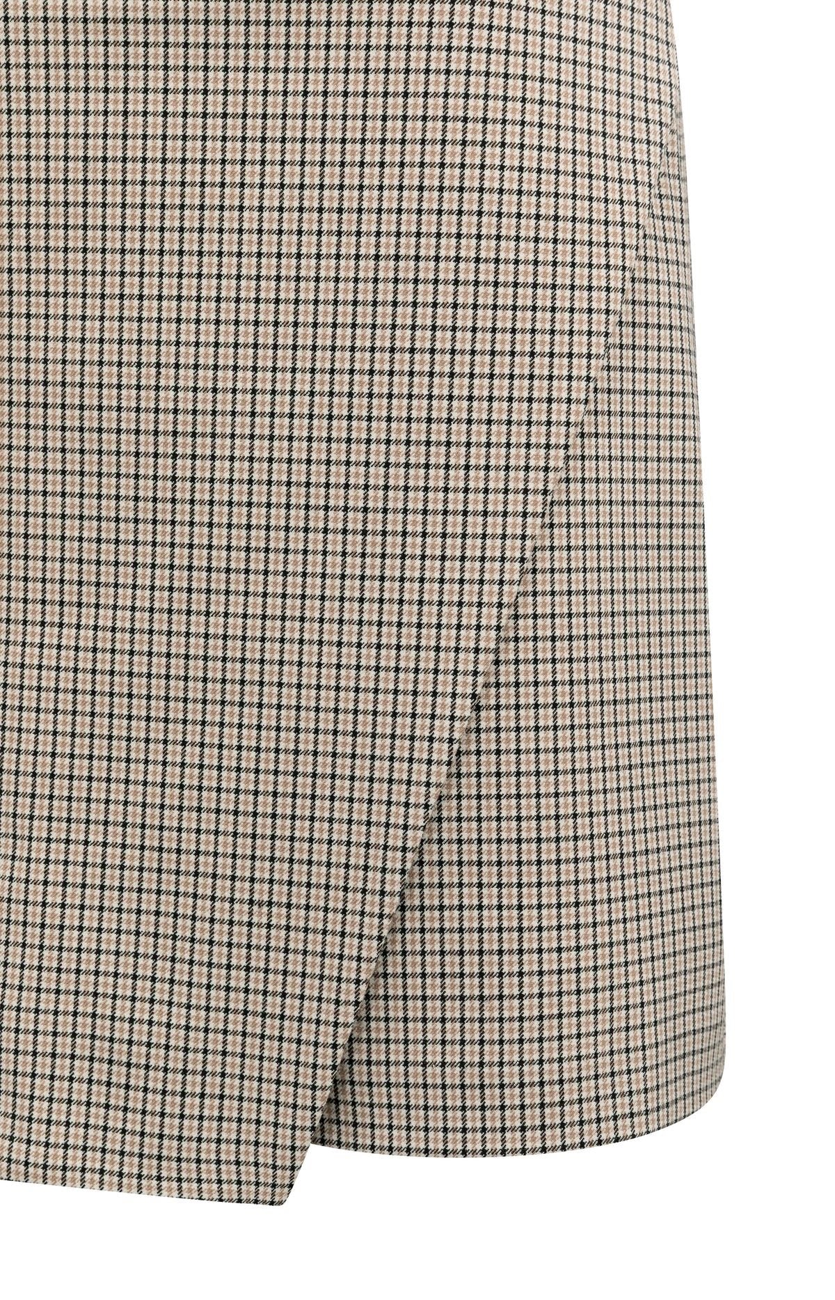 Geruite Skort met Overslag