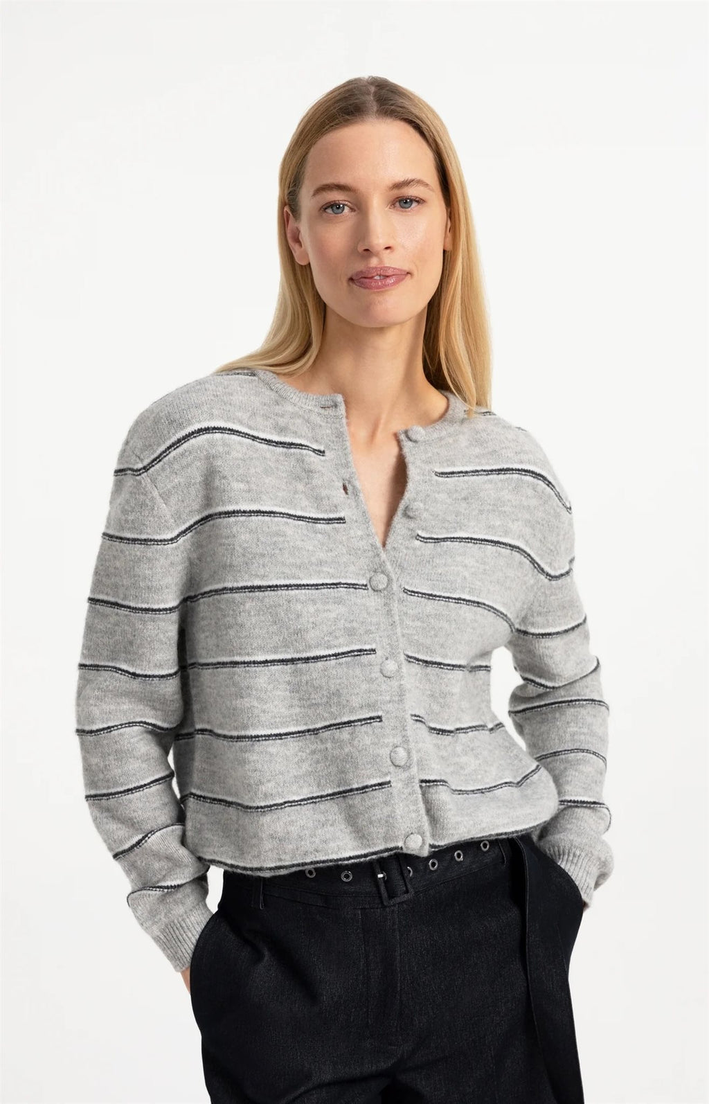 Gestreept Gebreid Vest