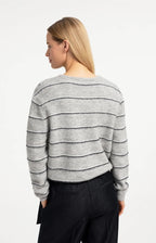 Gestreept Gebreid Vest