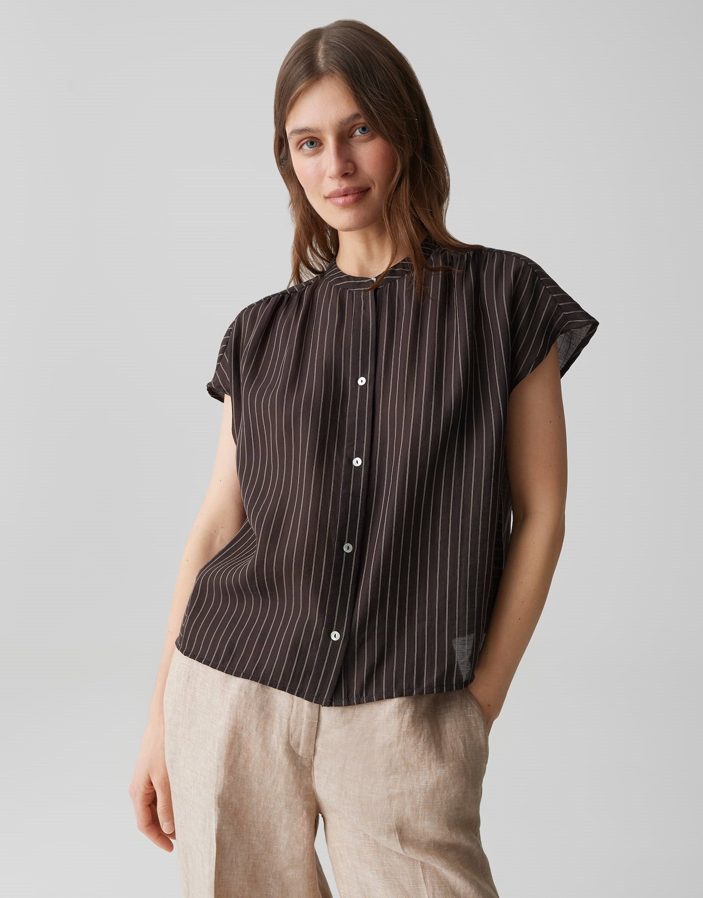 Gestreepte Blouse Friepe