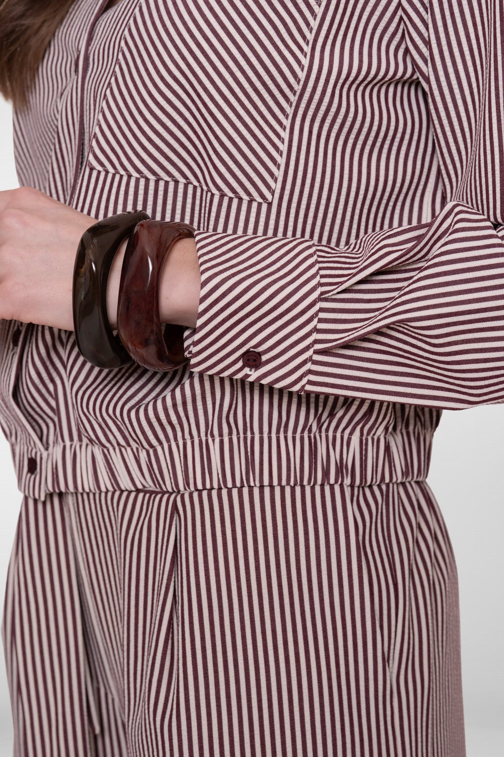 Gestreepte Blouse met Borstzak