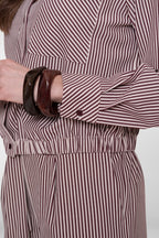 Gestreepte Blouse met Borstzak