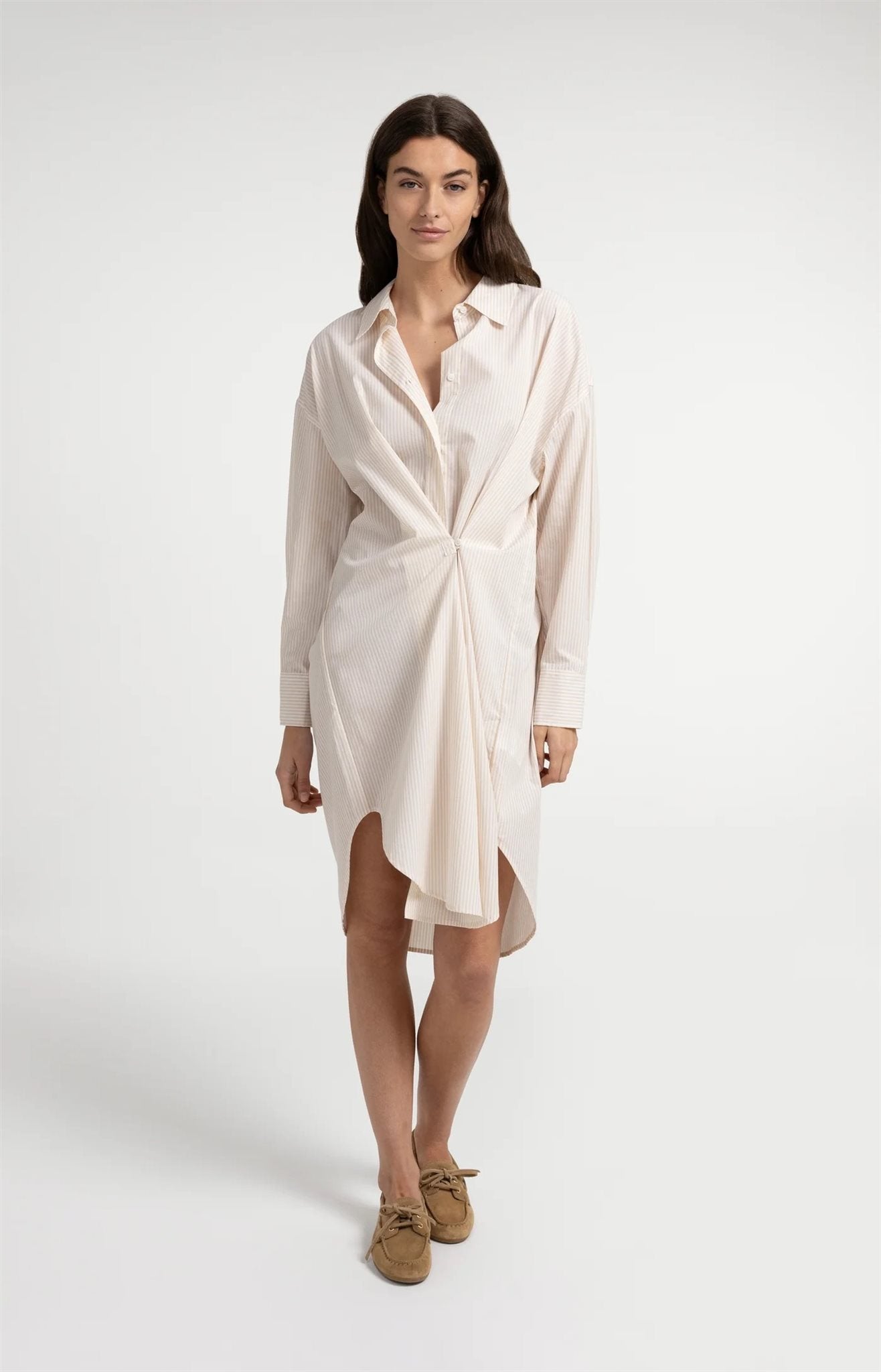 Gestreepte Blousejurk