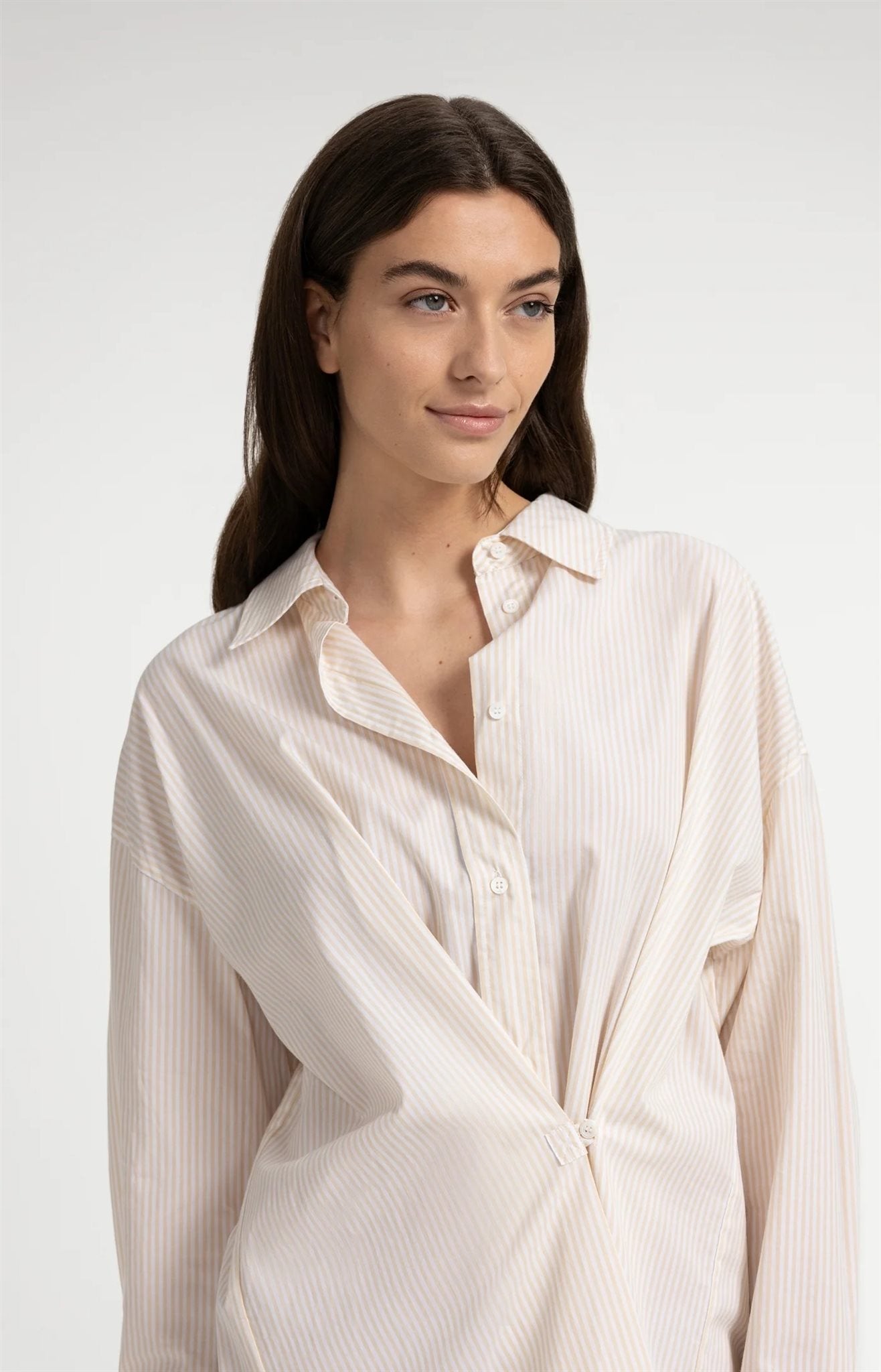 Gestreepte Blousejurk