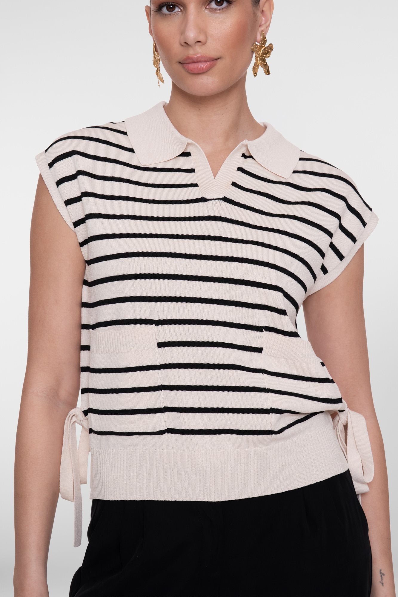 Gestreepte Trui met Polokraag