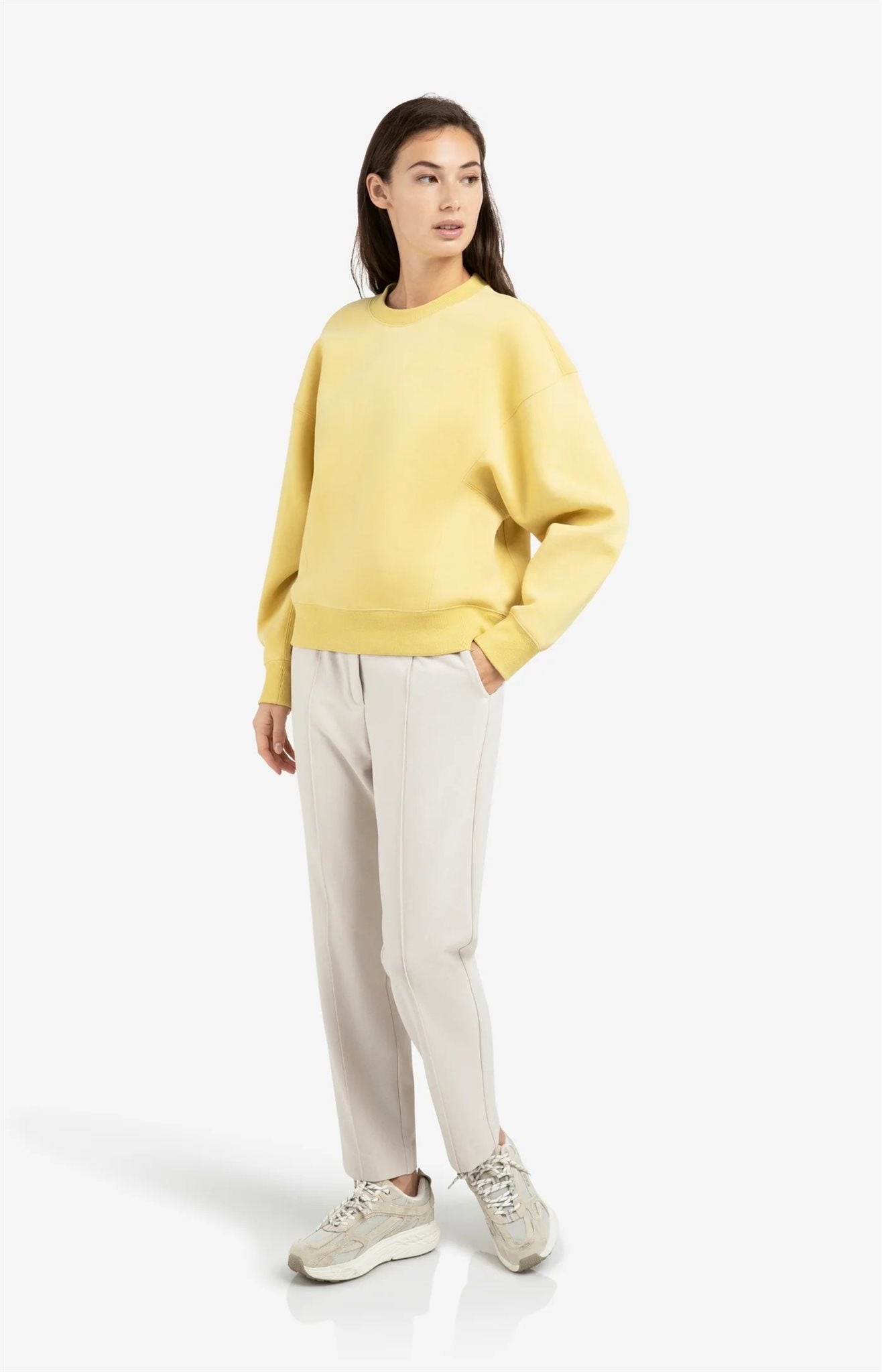 Geweven Broek Rechte Pijpen