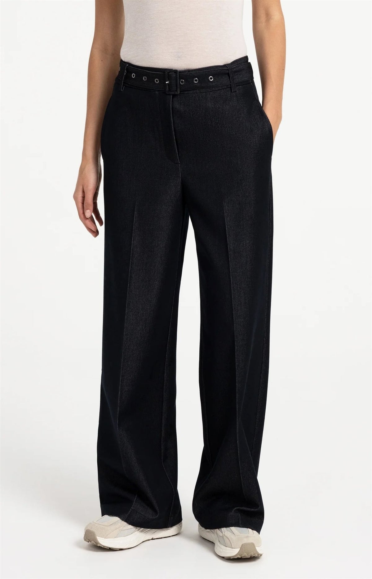 Geweven Broek met Ceintuur
