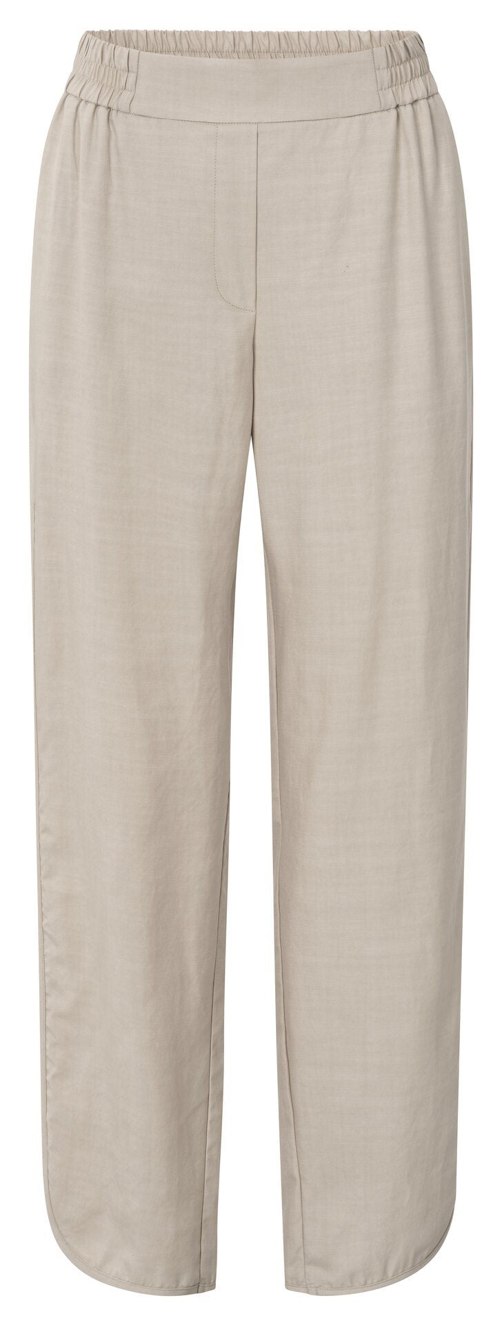 Geweven Broek met Ronde Zoom