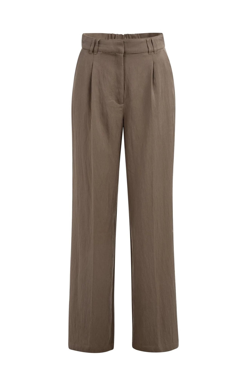 Geweven Broek met Plooien