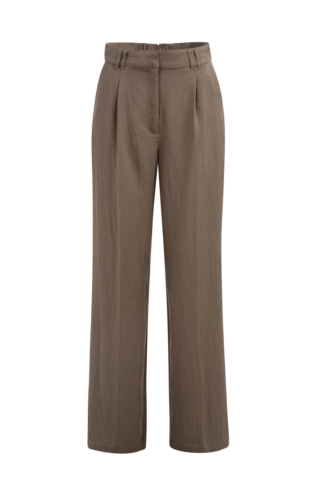 Geweven Broek met Plooien