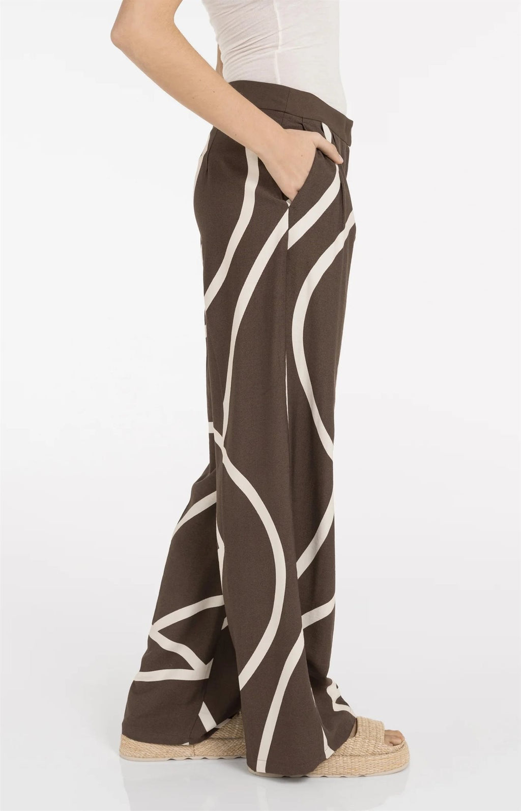 Geweven Broek met Print