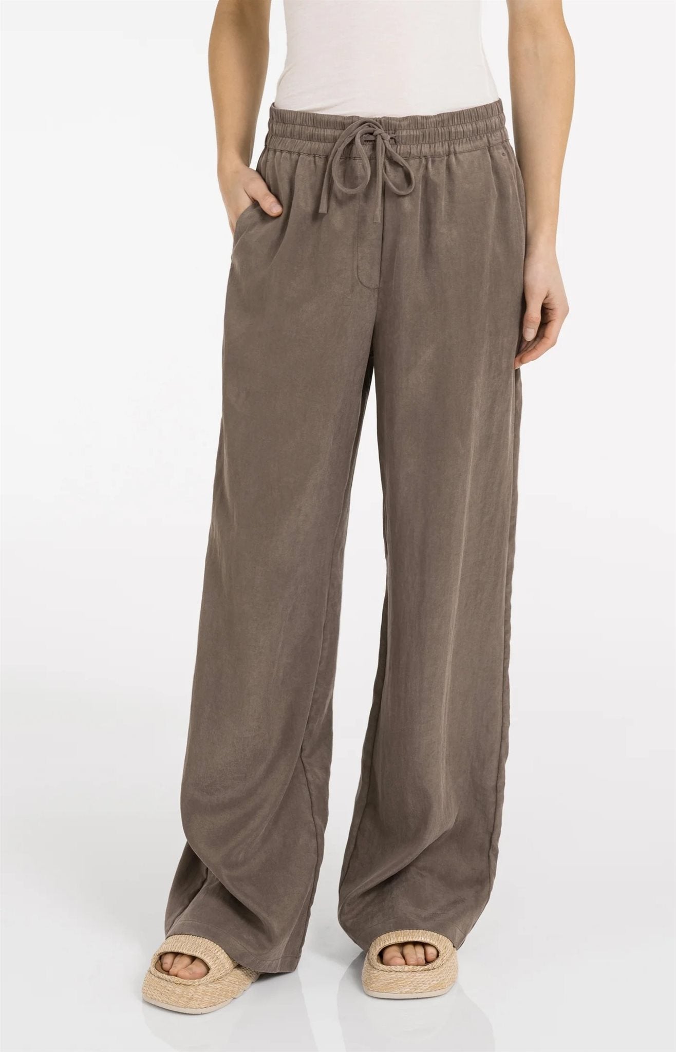 Geweven Broek met Tailleband