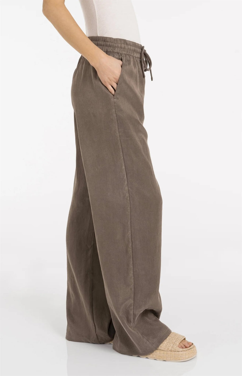 Geweven Broek met Tailleband