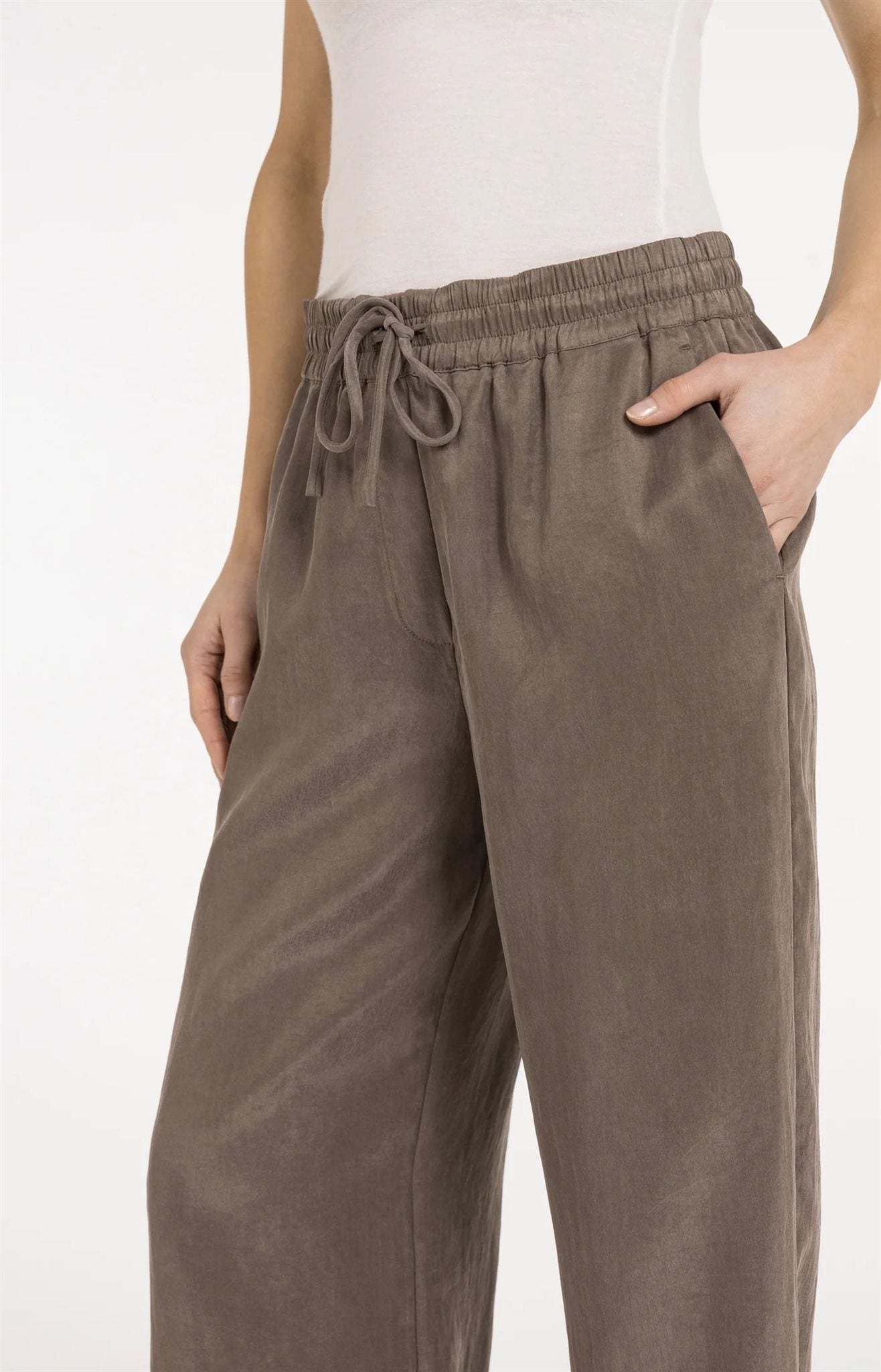 Geweven Broek met Tailleband