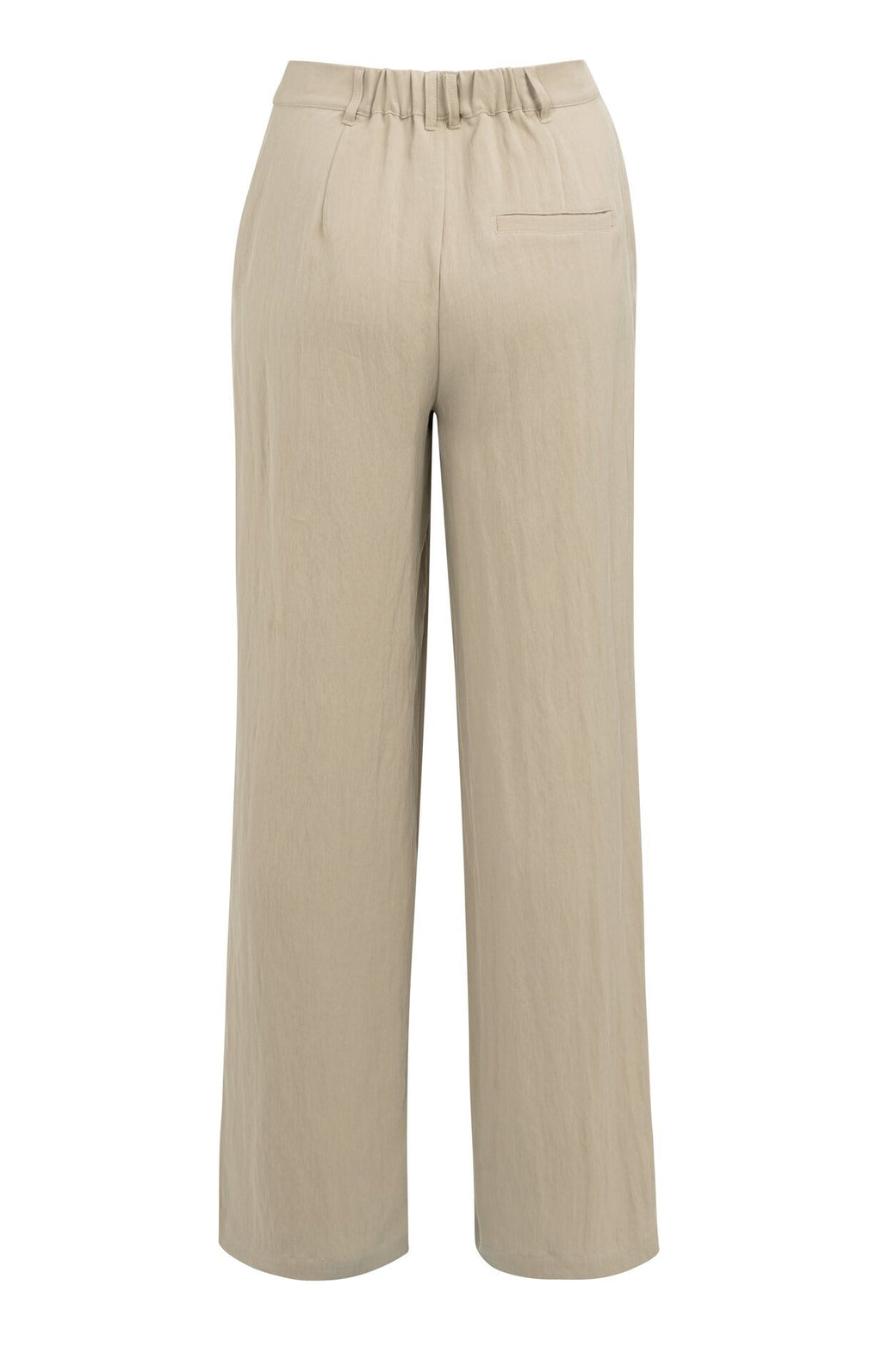 Geweven Broek met Wijde Pijpen