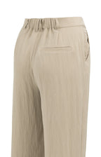 Geweven Broek met Wijde Pijpen