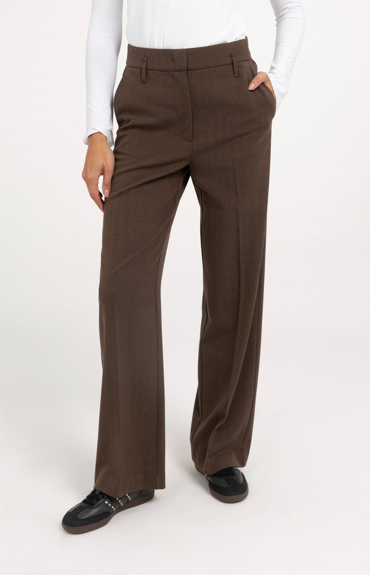 Geweven Rechte Pantalon