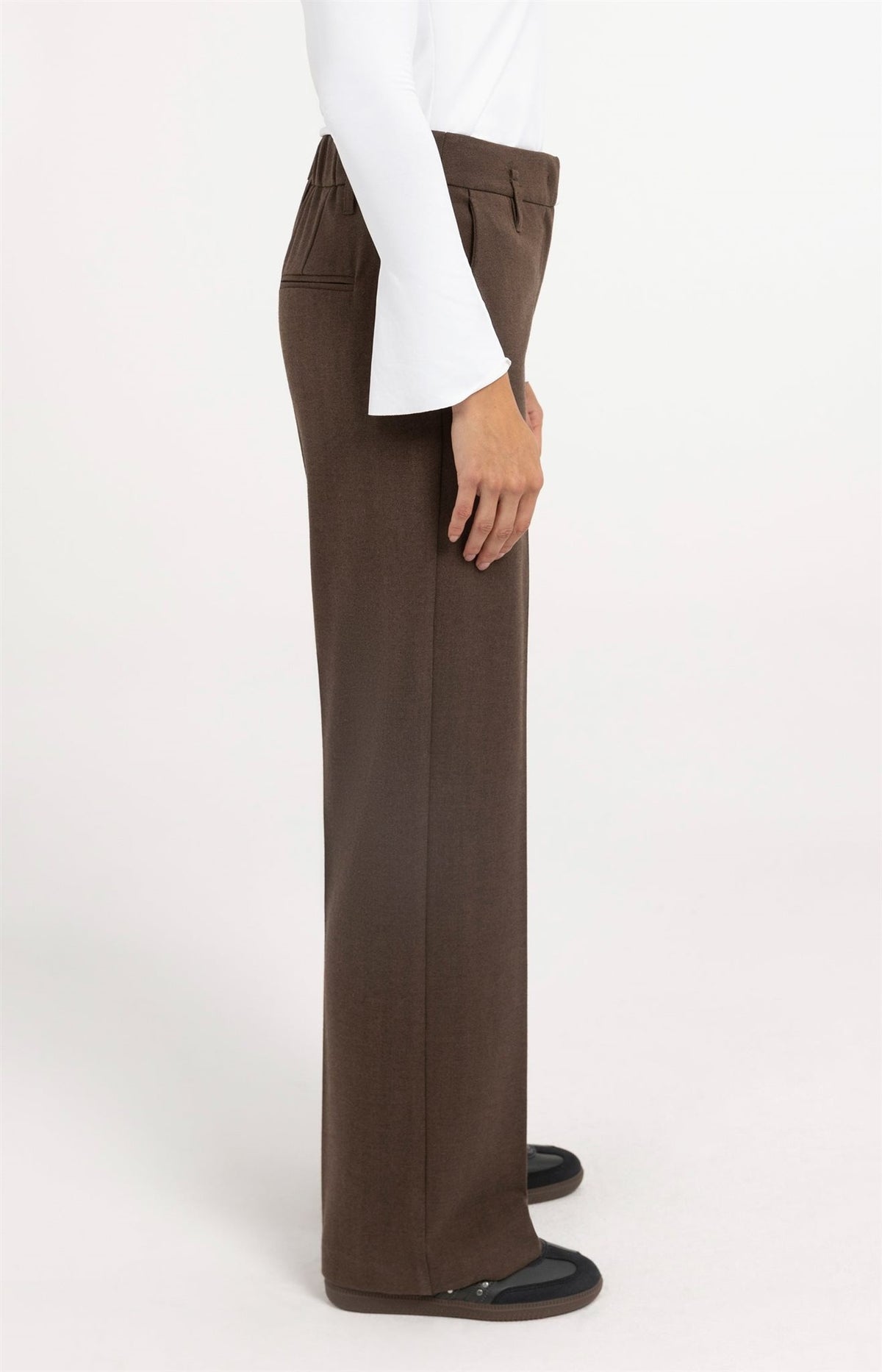 Geweven Rechte Pantalon