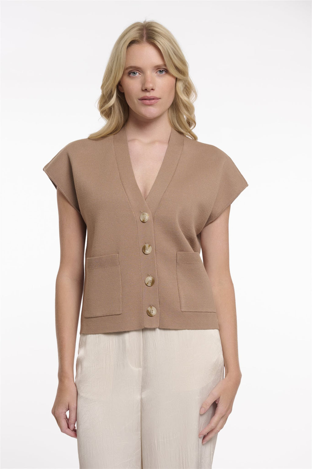 Gilet met Knoopsluiting