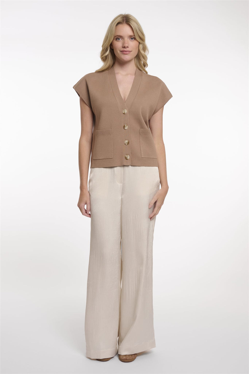 Gilet met Knoopsluiting