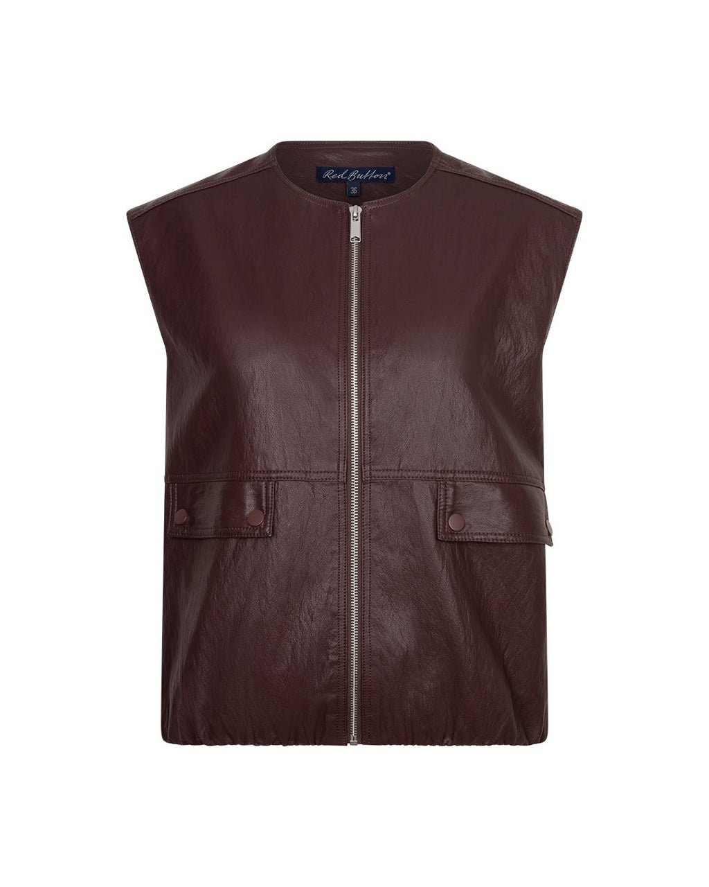 Ivy Faux Leather Burgundy