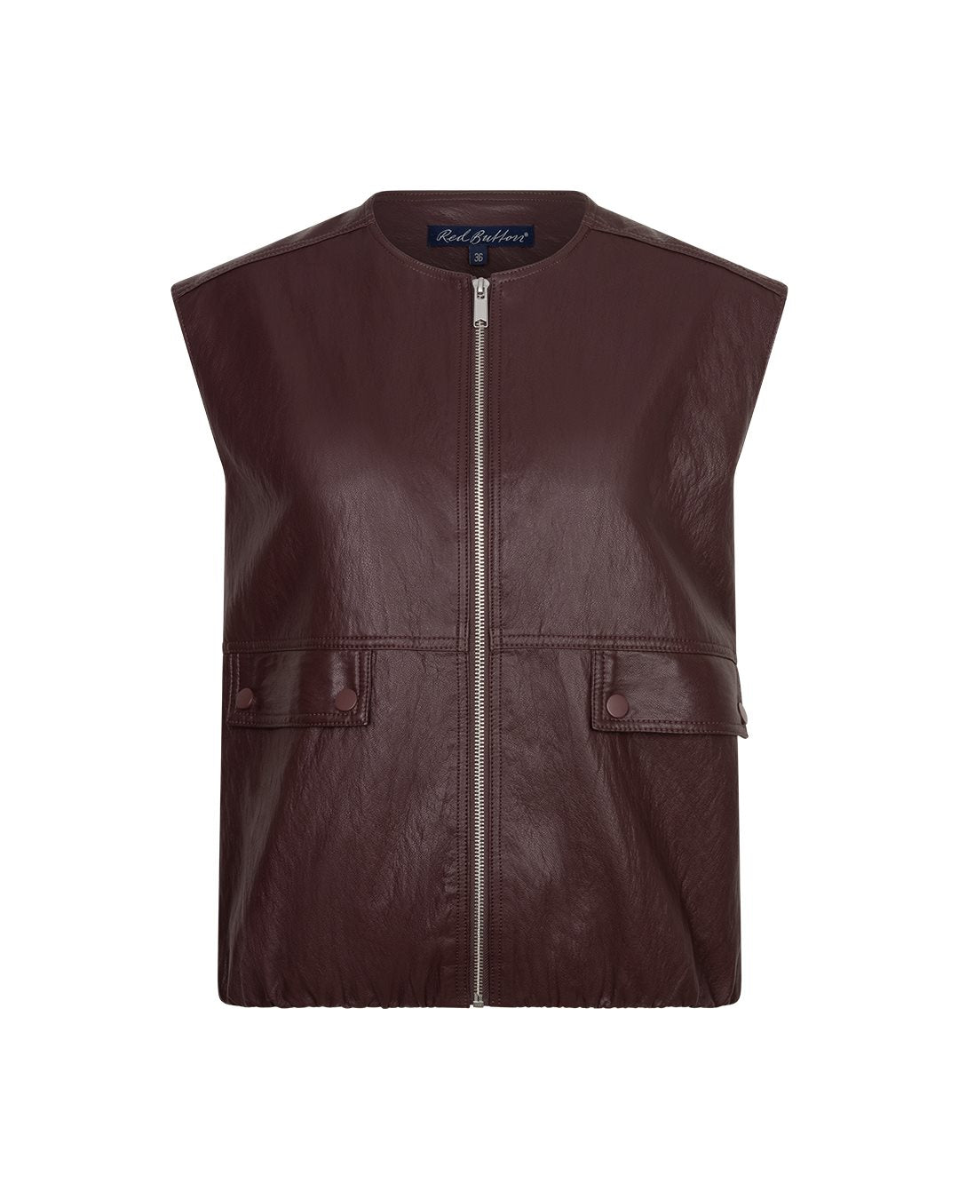 Ivy Faux Leather Burgundy