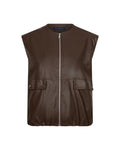 Ivy Faux Leather Mid Brown
